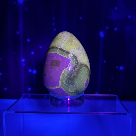 Septarian Egg – UV-Reactive • 0.459 kg