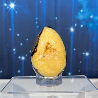 Septarian Geode Egg – UV-Reactive • 0.459 kg