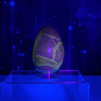 Septarian Geode Egg – UV-Reactive • 0.459 kg