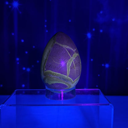 Septarian Geode Egg – UV-Reactive • 0.459 kg