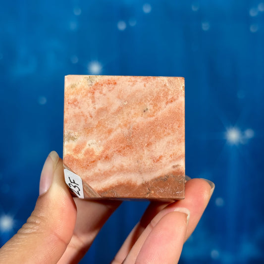 Pink Dolomite Cube – Corner-Standing • 0.210 kg