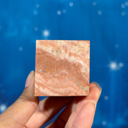 Pink Dolomite Cube – Corner-Standing • 0.210 kg