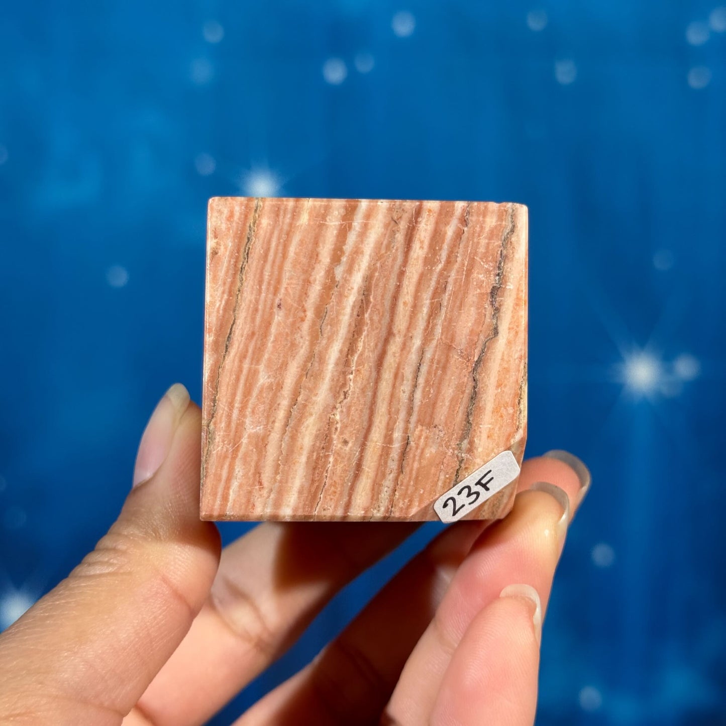 Pink Dolomite Cube – Corner-Standing • 0.210 kg