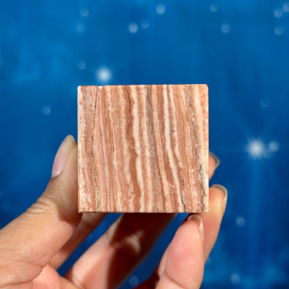 Pink Dolomite Cube – Corner-Standing • 0.210 kg