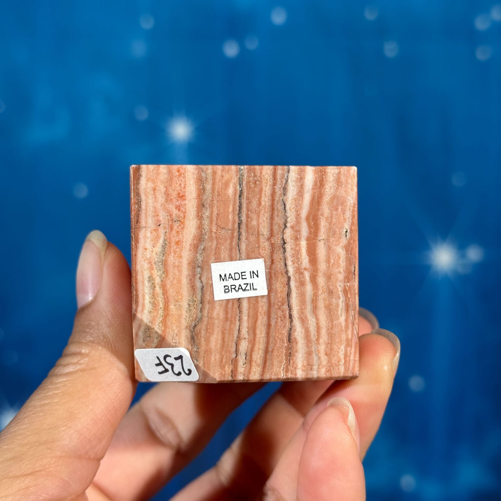 Pink Dolomite Cube – Corner-Standing • 0.210 kg