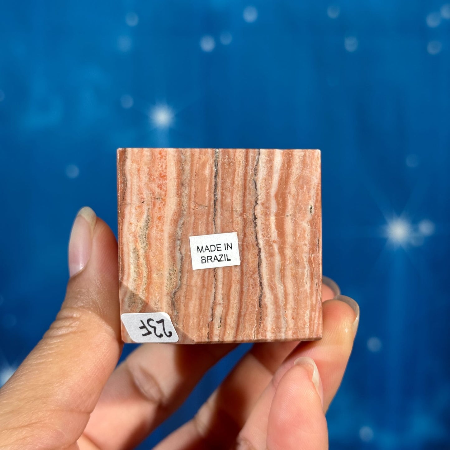 Pink Dolomite Cube – Corner-Standing • 0.210 kg