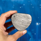 Silver Sheen Obsidian Heart – Flat-Backed • 0.173 kg