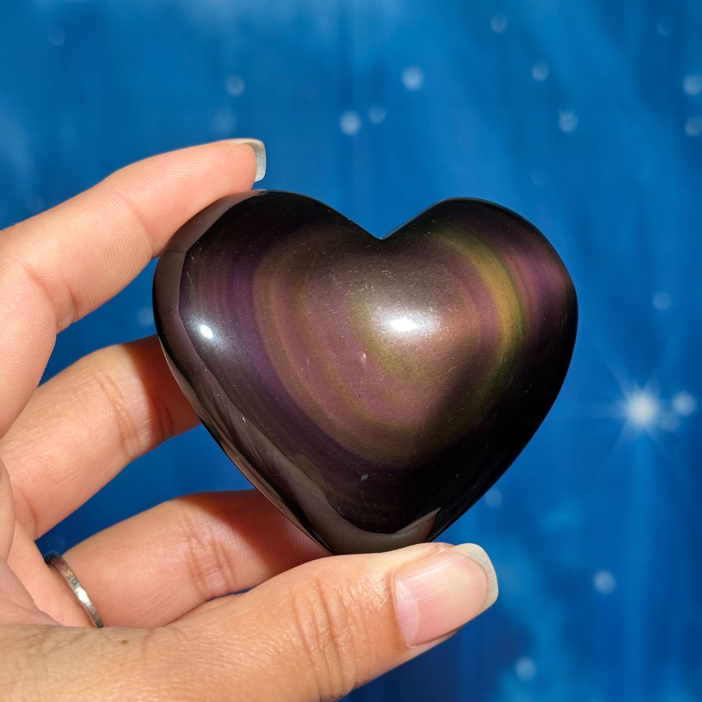 Rainbow Obsidian Heart – 0.145 kg