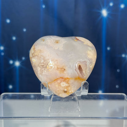 Flower Agate Heart – 0.179 kg