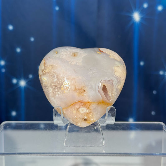 Flower Agate Heart – 0.179 kg