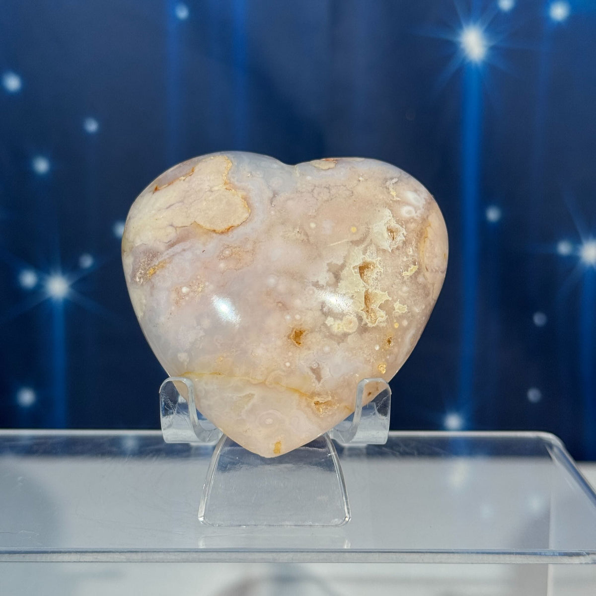 Flower Agate Heart – 0.179 kg