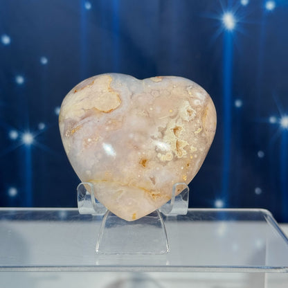Flower Agate Heart – 0.179 kg