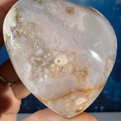 Flower Agate Heart – 0.179 kg