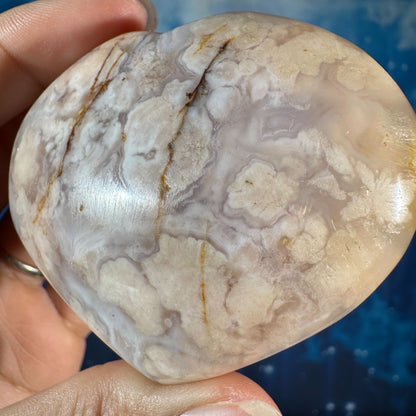 Flower Agate Heart – 0.150 kg