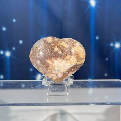 Flower Agate Heart – 0.082 kg