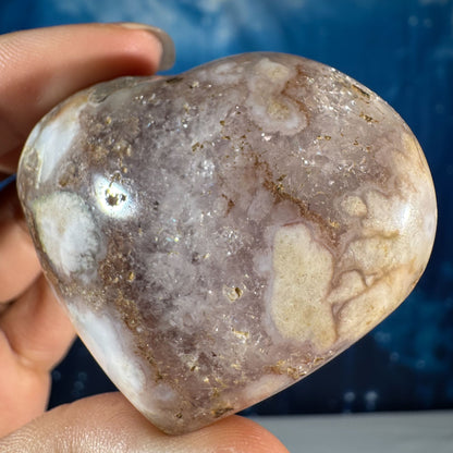 Flower Agate Heart – 0.082 kg