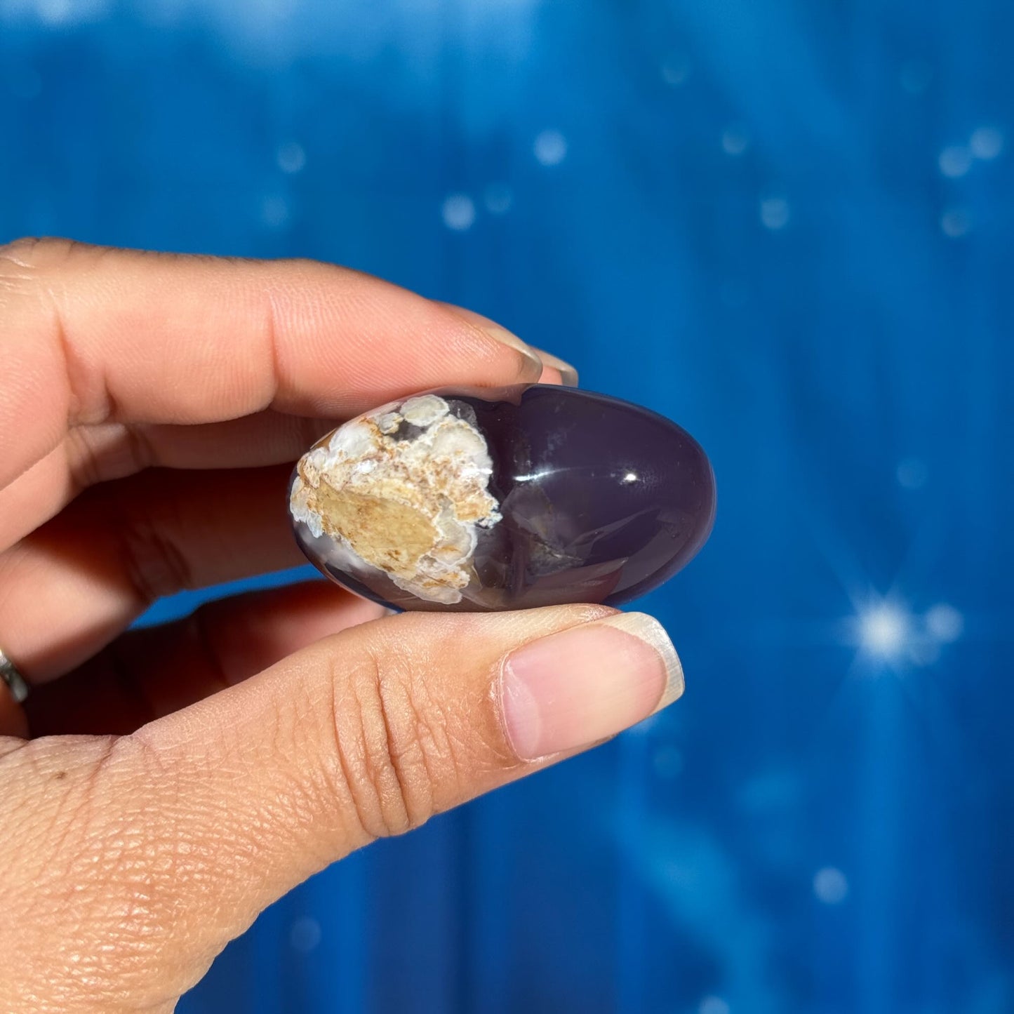 Flower Agate Mini Heart – 0.045 kg