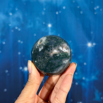 Moss Agate Bowl – 0.085 kg