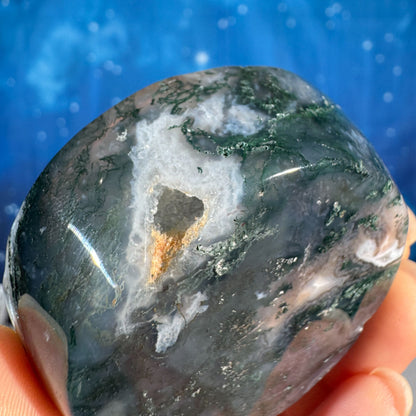 Moss Agate Bowl – 0.085 kg