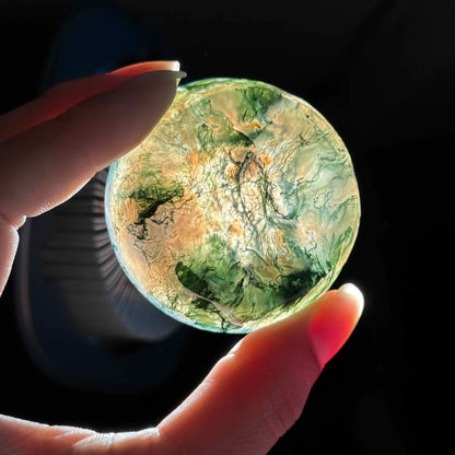 Moss Agate Bowl – 0.074 kg