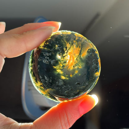 Moss Agate Bowl – 0.068 kg
