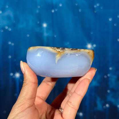 Blue Chalcedony Trinket Dish – 0.346 kg