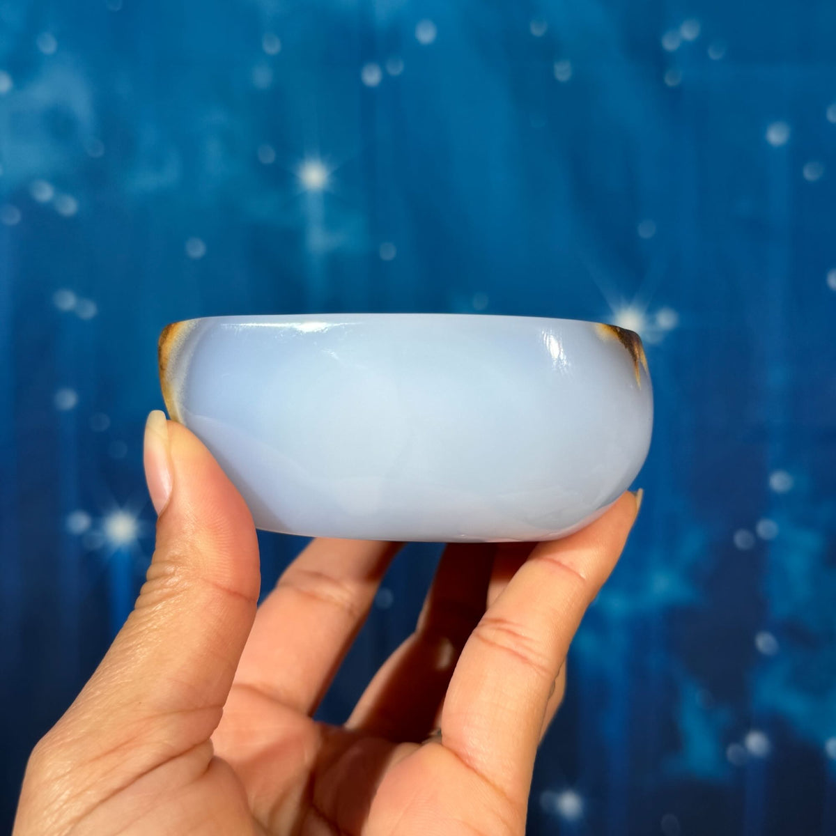 Blue Chalcedony Trinket Dish – 0.346 kg