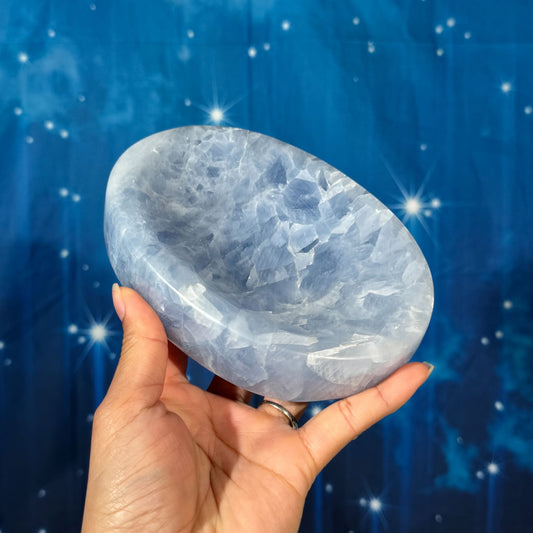 Blue Calcite Bowl – 0.513 kg