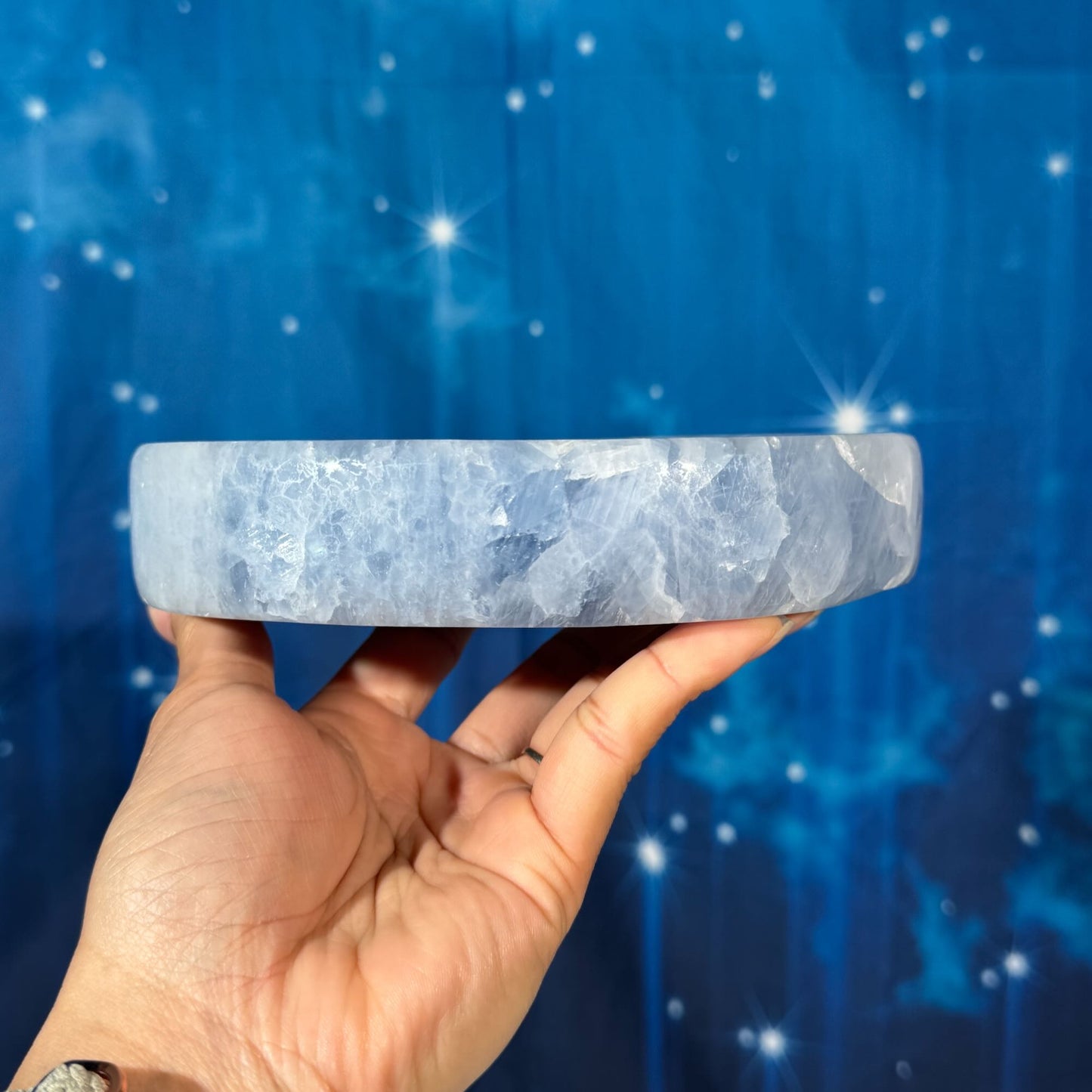 Blue Calcite Bowl – 0.513 kg