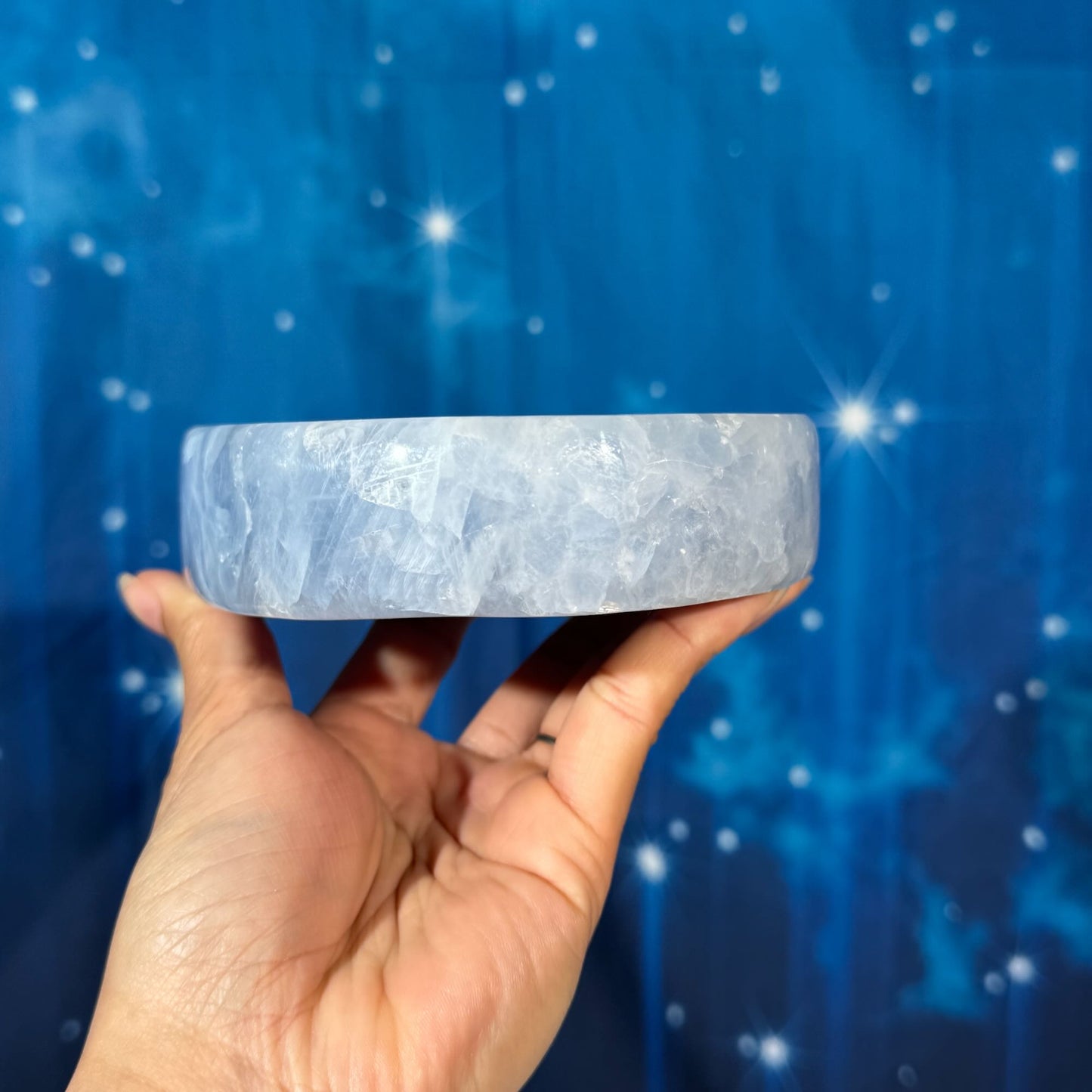 Blue Calcite Bowl – 0.513 kg