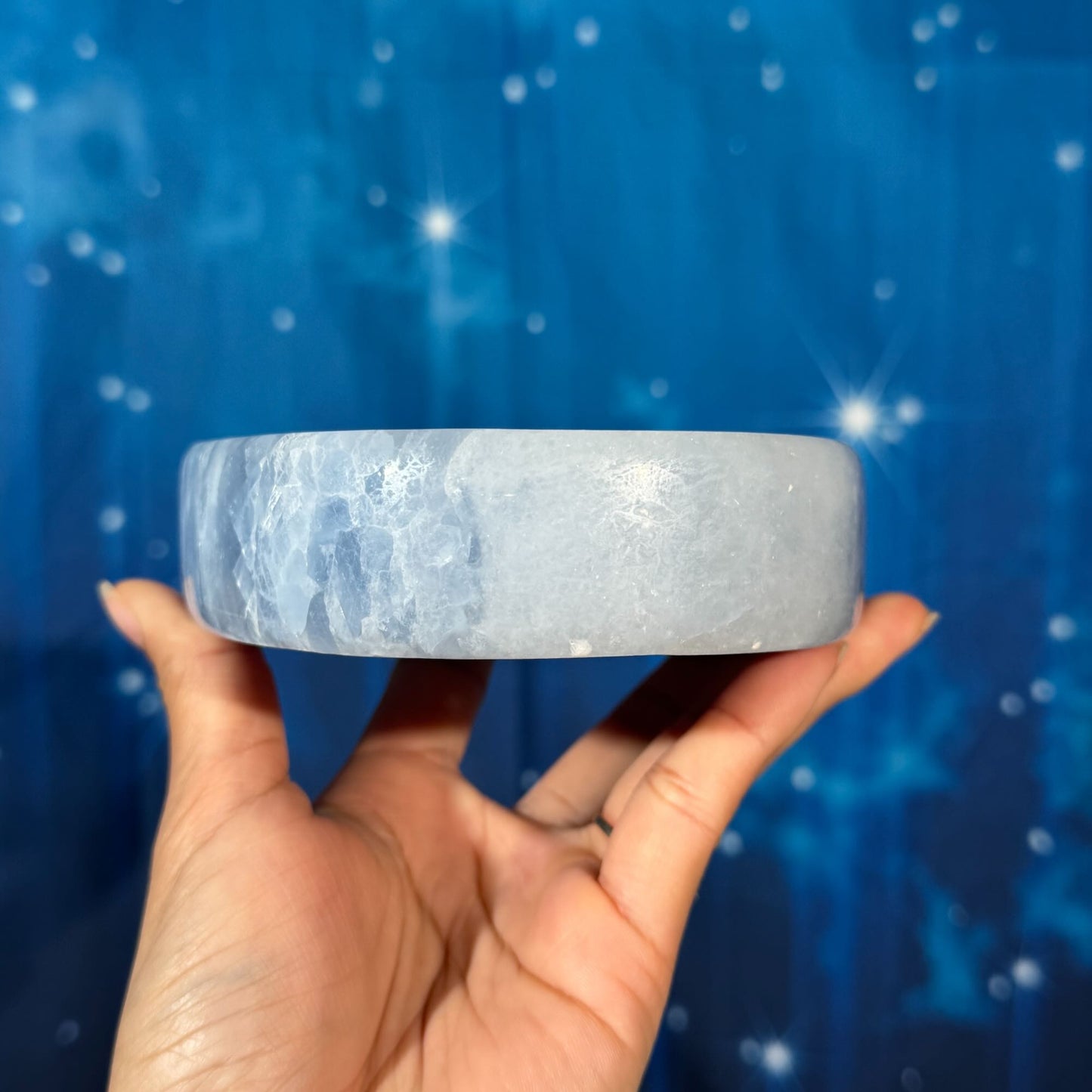 Blue Calcite Bowl – 0.513 kg
