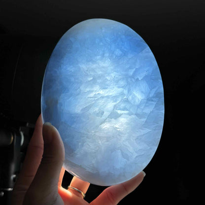 Blue Calcite Bowl – 0.513 kg
