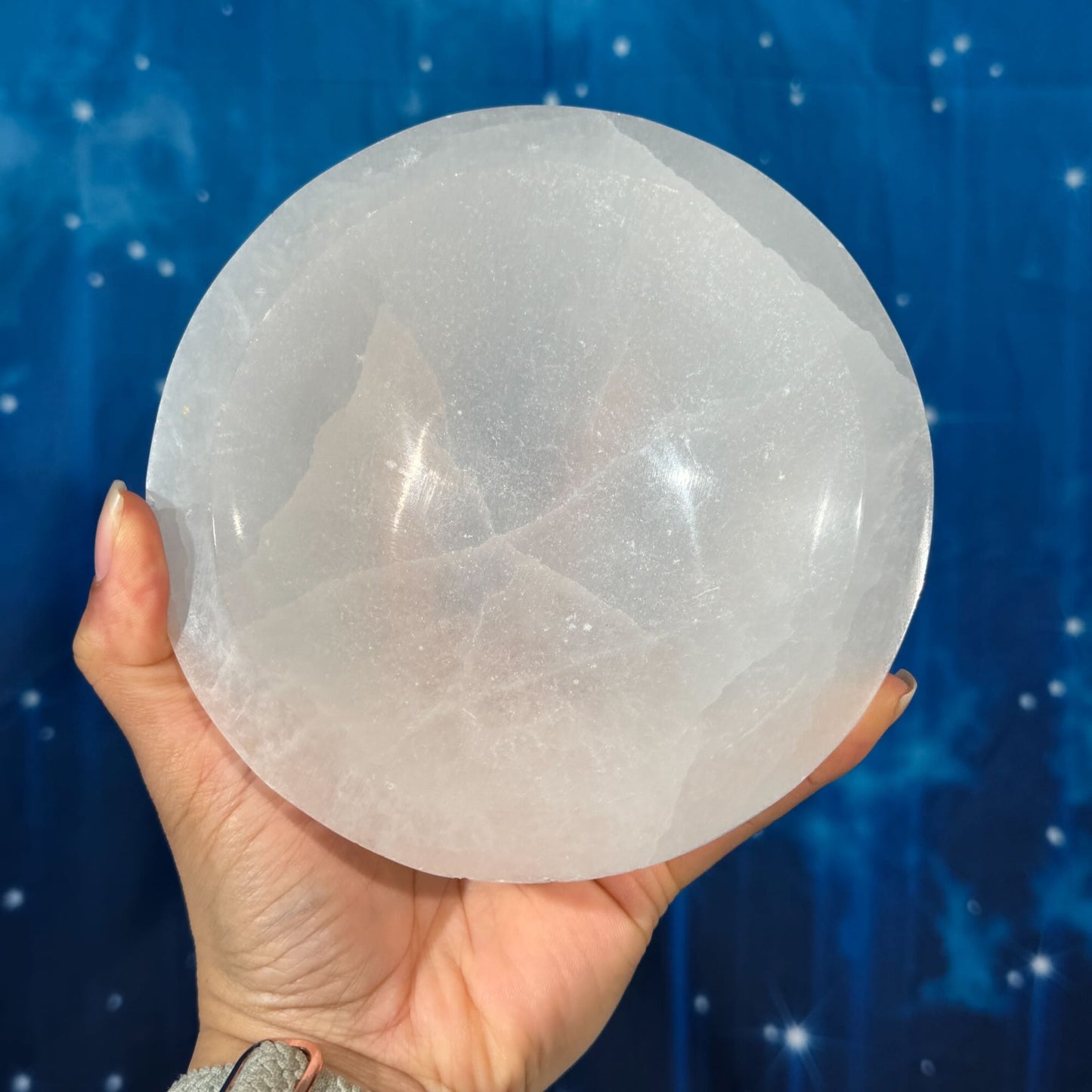 Satin Spar Bowl – 0.771 kg