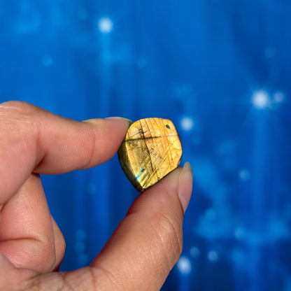 Labradorite Cabochon – Pre-Drilled • 6 grams