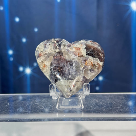 Iolite with Sunstone Heart – 0.065 kg