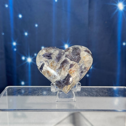 Iolite with Sunstone Heart – 0.068 kg