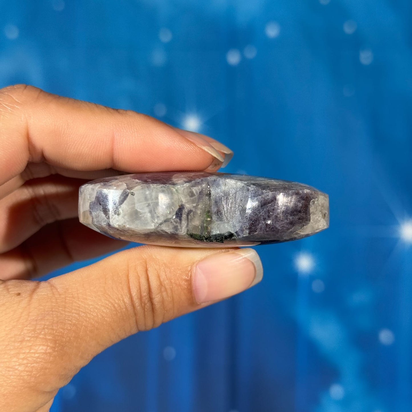 Iolite with Sunstone Heart – 0.068 kg