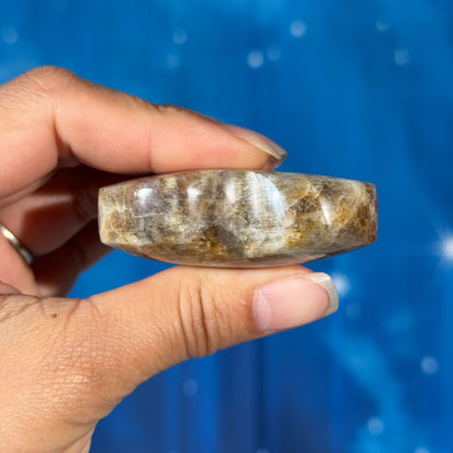 Moonstone with Sunstone Heart – Belomorite • 0.077 kg