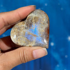 Moonstone with Sunstone Heart – Belomorite • 0.077 kg
