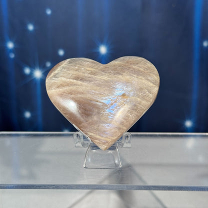 Moonstone with Sunstone Heart – Belomorite • 0.079 kg