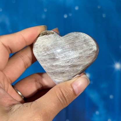 Moonstone with Sunstone Heart – Belomorite • 0.079 kg