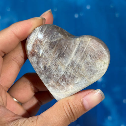 Moonstone with Sunstone Heart – Belomorite • 0.116 kg