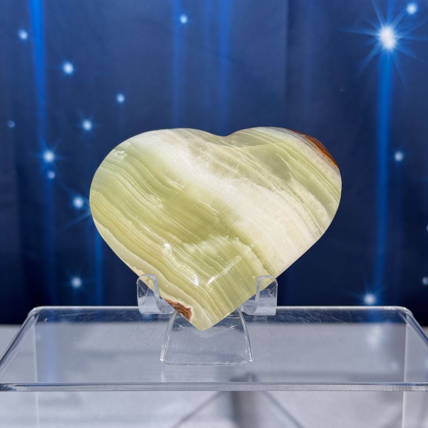 Banded Calcite Heart – 0.201 kg