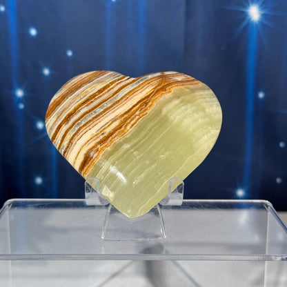 Banded Calcite Heart – 0.193 kg
