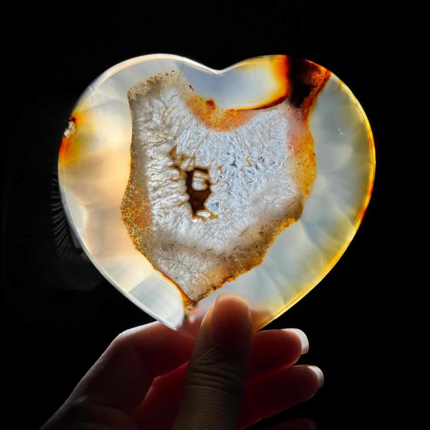 Druzy Agate Heart – 0.130 kg