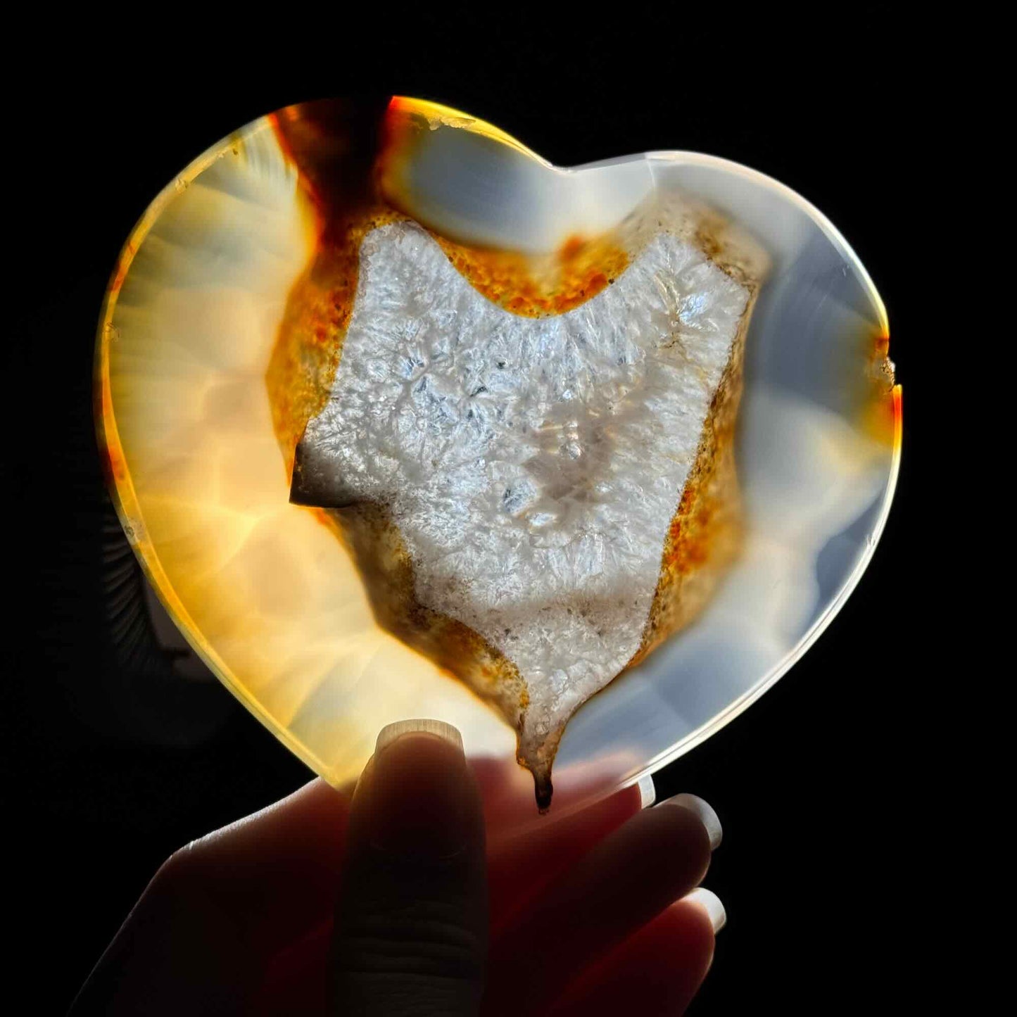Druzy Agate Heart – 0.130 kg