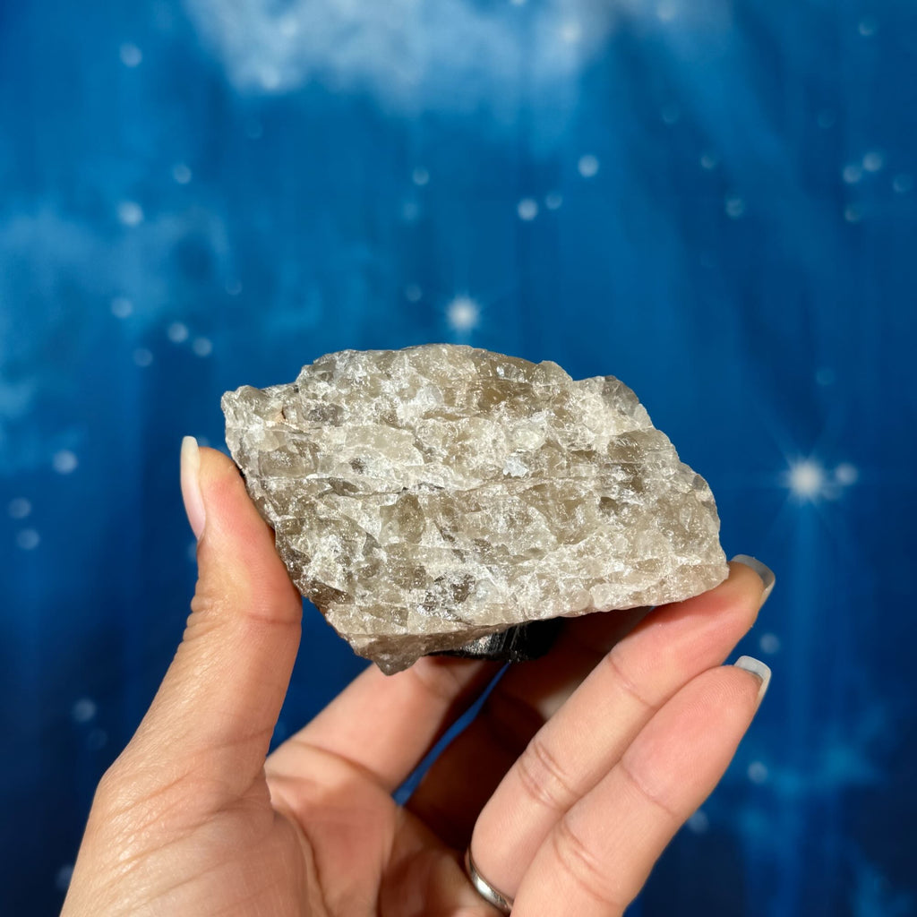 Black Tourmaline on Smoky Quartz – 0.272 kg