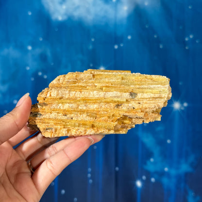 Yellow Tourmaline Specimen with Mica – 0.354 kg