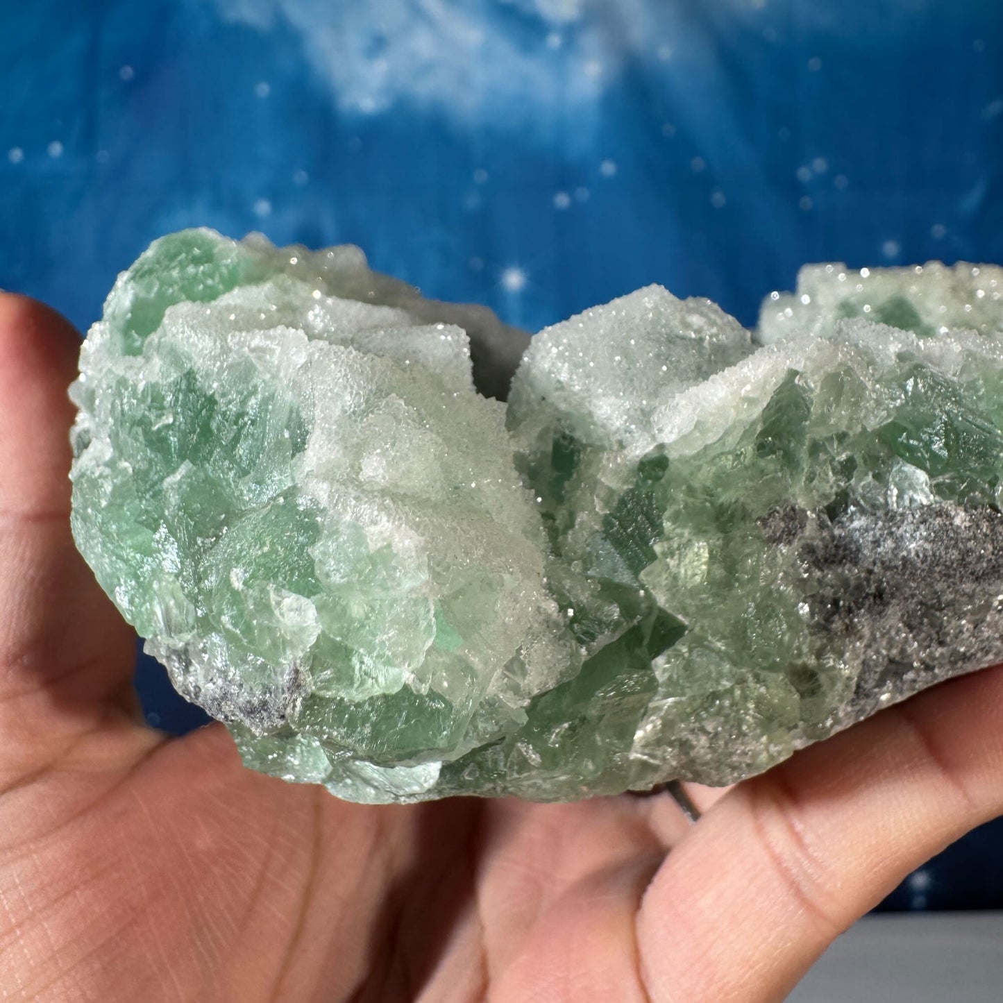 Green Sugar Fluorite – 1.236 kg