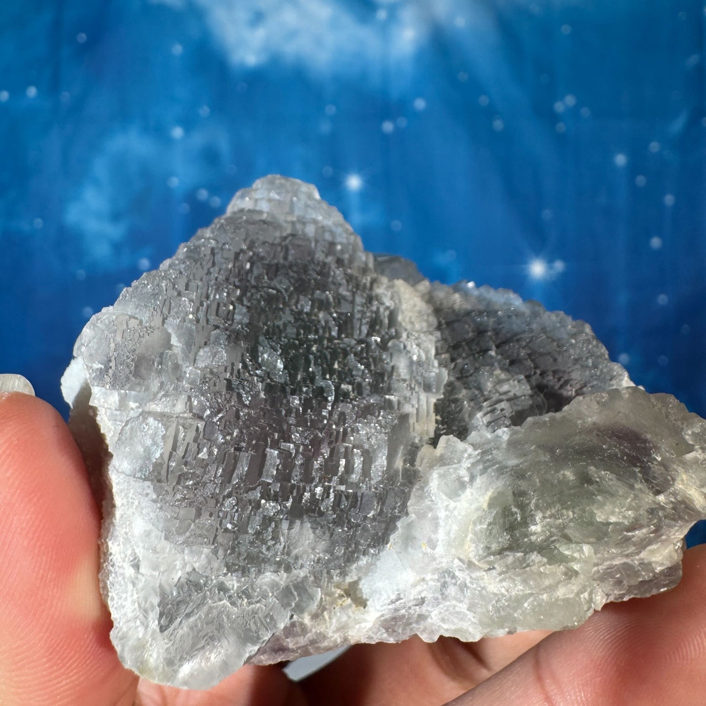 Green Ladder Fluorite Specimen – 0.210 kg